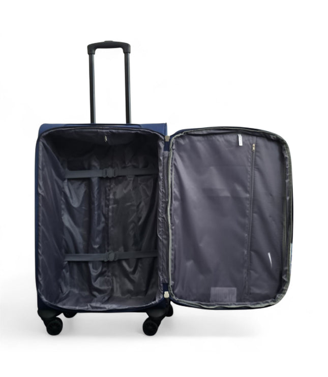 Gosford Set of 4 Soft Shell Suitcase in Navy Blue