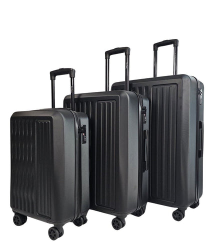 Croydon Set of 3 Hard Shell Suitcase in Black