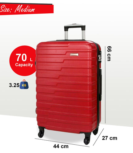 Croydon Medium Hard Shell Suitcase in Red