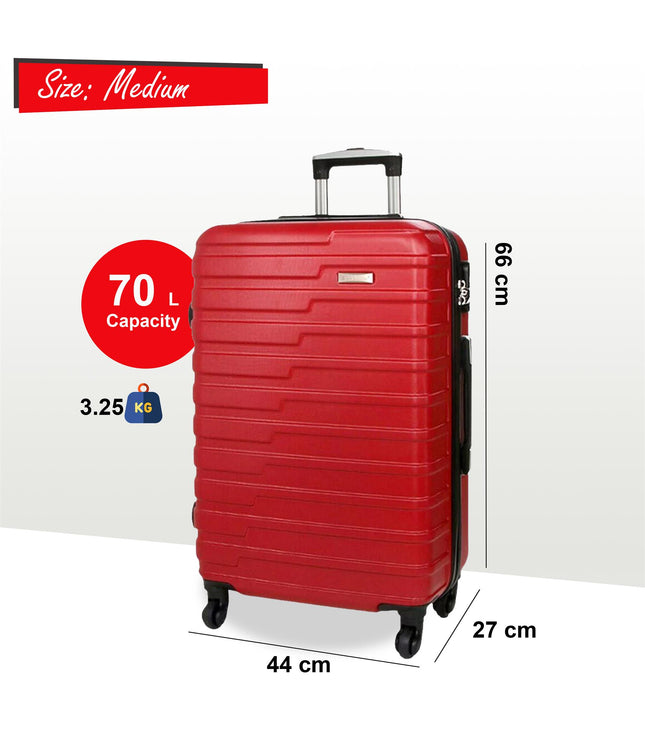 Croydon Medium Hard Shell Suitcase in Red