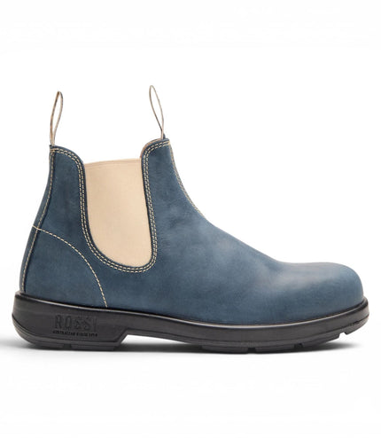 Rossi 404 Storm Blue Leather Outdoor Chelsea Boots - Spinifex