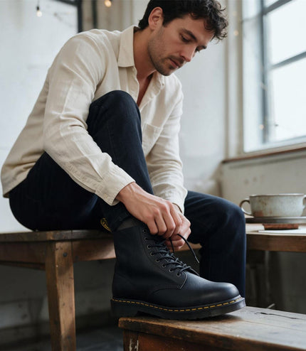 Dr Martens 1460 Ambassador Black Soft Leather Combat Boots -  31981001