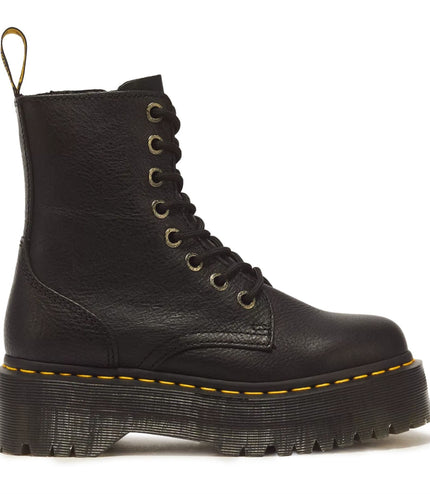 Dr Martens  Jadon III Black Soft Leather Platform Boots -26378001