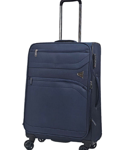 Corby Medium Soft Shell Suitcase in Navy