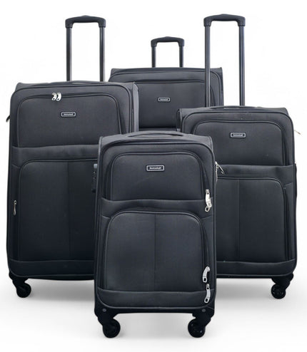 Tahara Set of 4 Soft Shell Suitcase in Grey