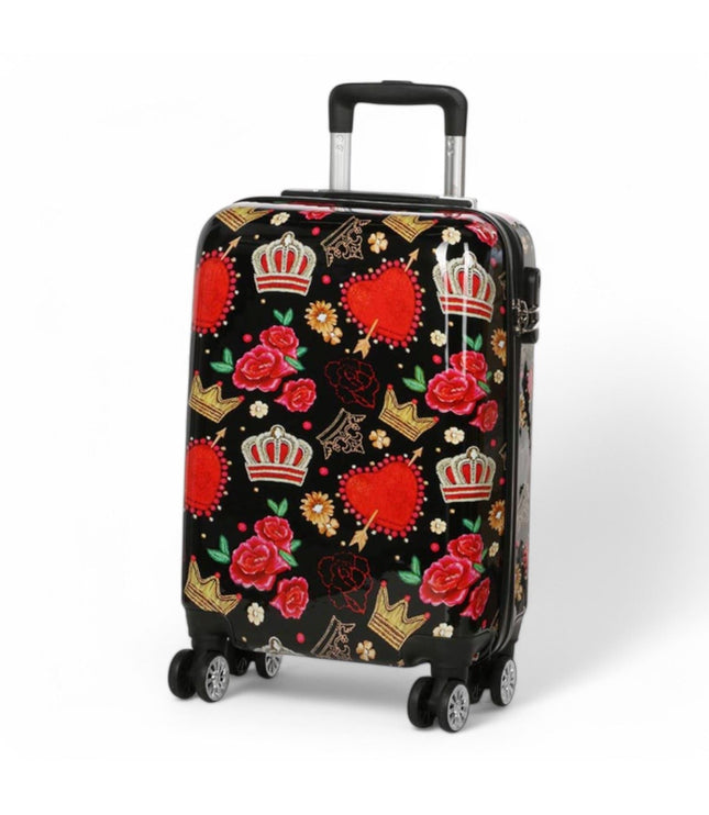 Ballina Cabin Hard Shell Suitcase in Black Queen Rosses