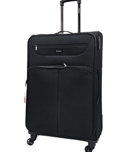 Ashford Large Soft Shell Suitcase in Black
