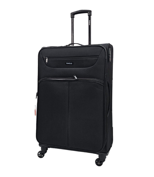 Ashford Large Soft Shell Suitcase in Black