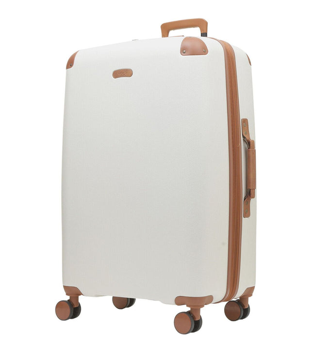 Amble Large Hard Shell Suitcase in Cream