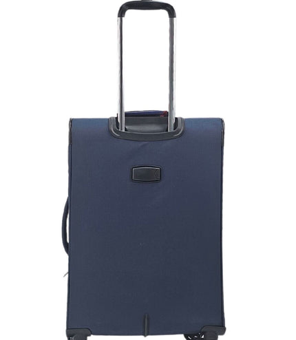 Corby Medium Soft Shell Suitcase in Navy