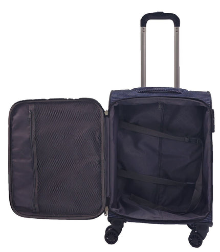 Ashbourne Cabin Soft Shell Suitcase in Lines