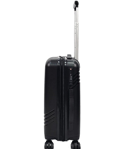 Camborne Cabin Hard Shell Suitcase in Black