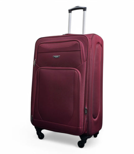 Nagoya Large Soft Shell Suitcase in Wine