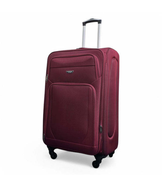 Nagoya Large Soft Shell Suitcase in Wine