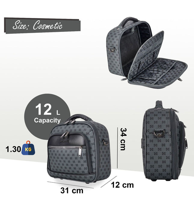 Corringham Cosmetic Soft Shell Suitcase in Grey