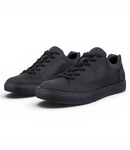 Ecco Men's Black Leather Waterproof Trainer Sneaker Shoes - Soft 10
