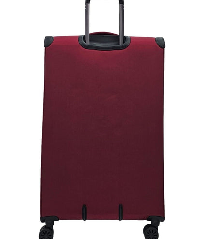 Bourne Large Soft Shell Suitcase in Burgundy