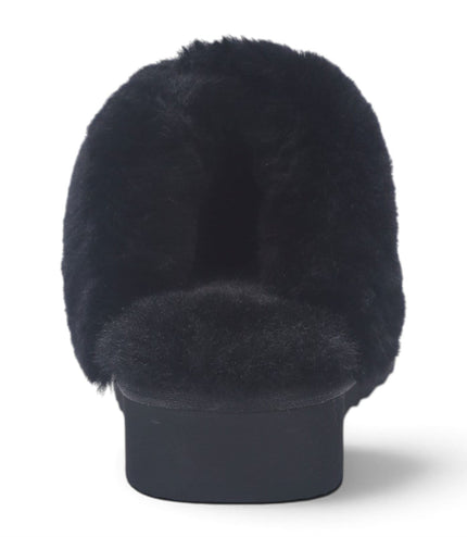Womens Genuine Sheepskin Fur Mule Winter Slippers
