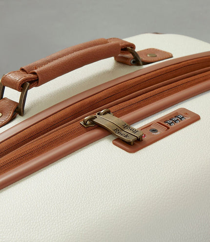 Amble Large Hard Shell Suitcase in Cream