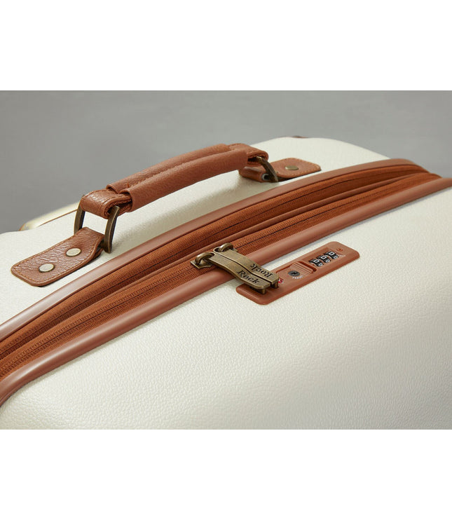 Amble Large Hard Shell Suitcase in Cream