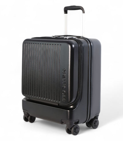 Durable EasyJet Ryanair 39 x 26 x 51.5 cm Black Front Open Cabin Luggage Travel Suitcase