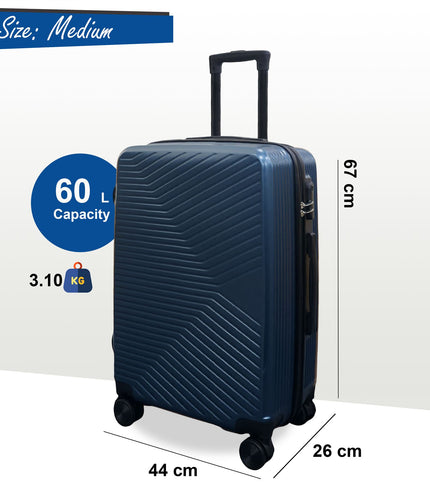 Junee Medium Hard Shell Suitcase in Blue