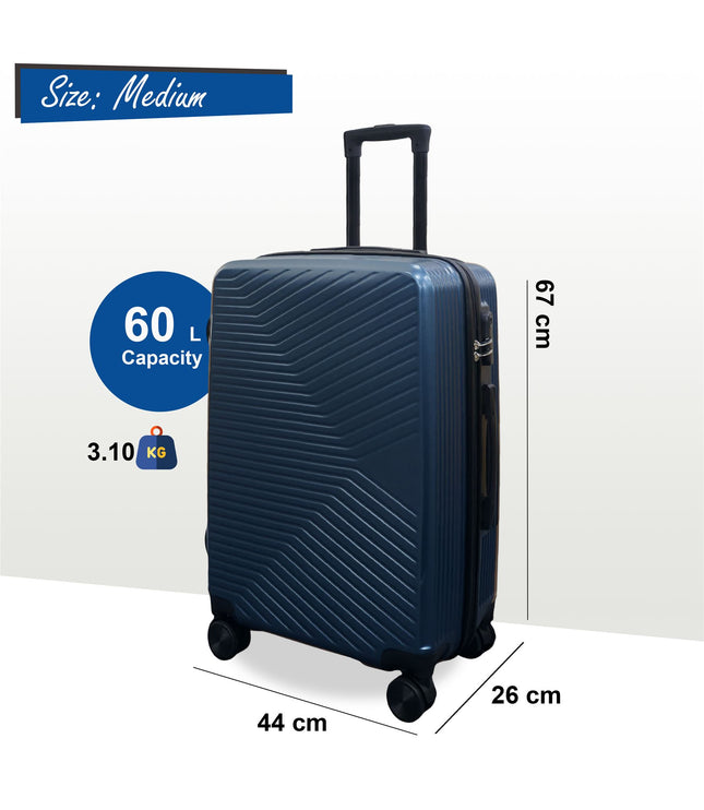Junee Medium Hard Shell Suitcase in Blue