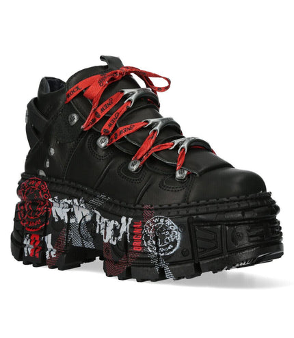 New Rock Punk Goth Leather Boots-WALL106-C9