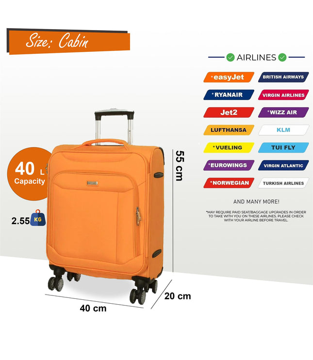 Cockermouth Cabin Soft Shell Suitcase in Yellow