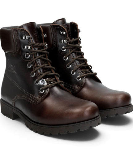 Panama Jack Men's Brown Leather Lace-Up Ankle Boots - PJ03-IGLOO-C45