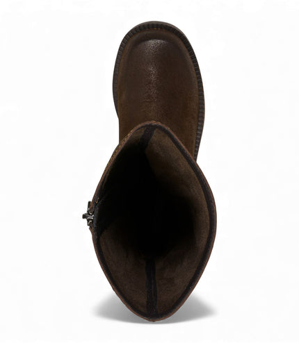 Windsorsmith Womens Brownie Suede Leather Mid-Calf High Western Riding Boots - Gotcha