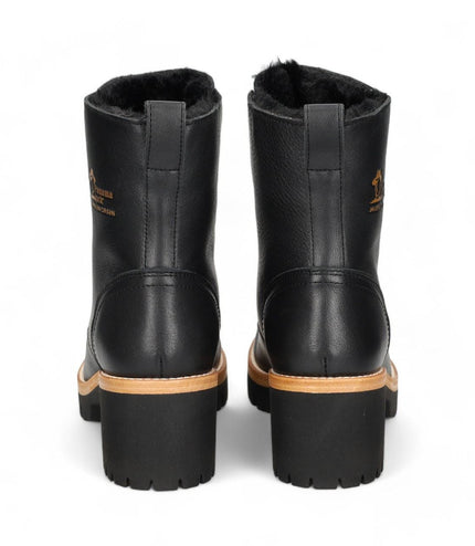 Panama Jacks Women's Black Leather Padma B11 Ankle Boots