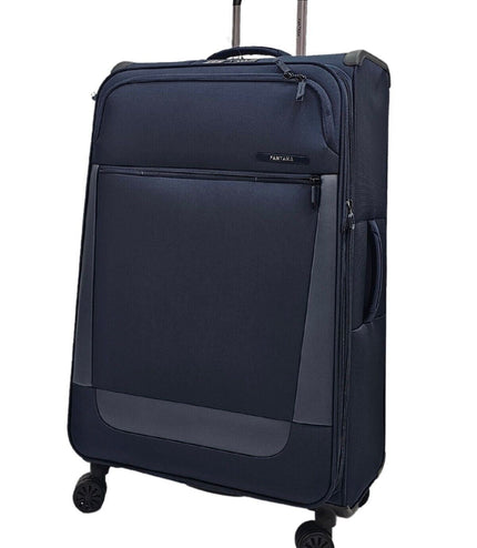 Bourne Large Soft Shell Suitcase in Navy