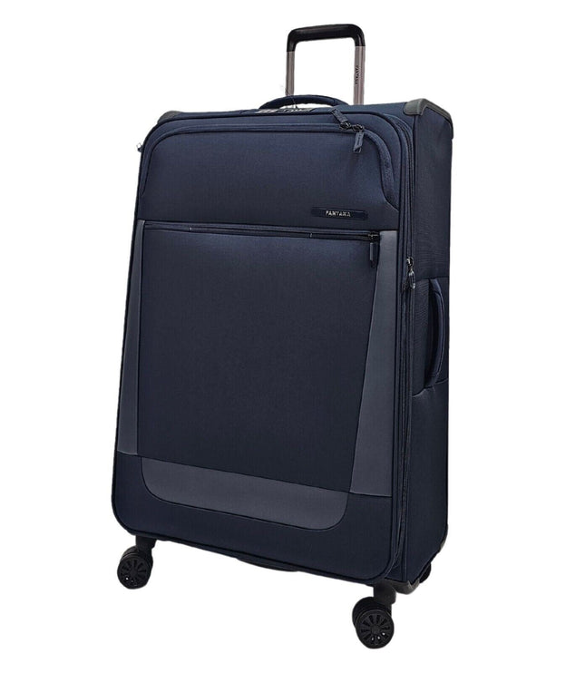 Bourne Large Soft Shell Suitcase in Navy