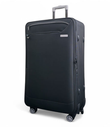 Handa Large Soft Shell Suitcase in Black