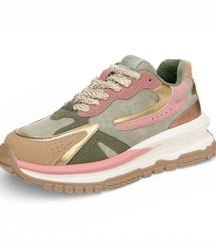 Blowfish Malibu Womens Green Pink Retro Sneaker Trainers - Leo