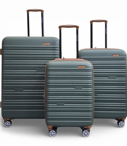 Armidale Set of 3 Hard Shell Suitcase in Green