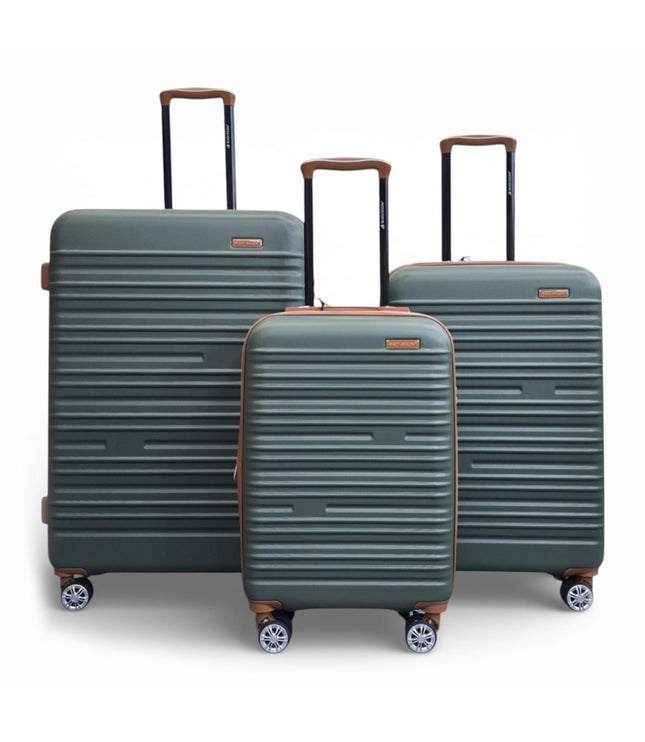 Armidale Set of 3 Hard Shell Suitcase in Green
