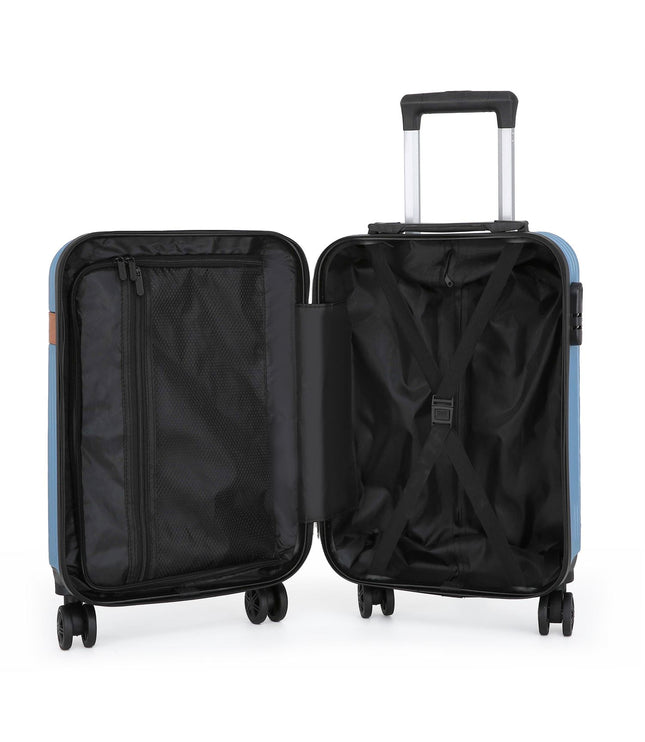 Calgary Cabin Hard Shell Suitcase in Blue
