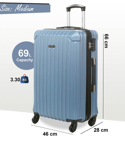 Corowa Medium Hard Shell Suitcase in Blue