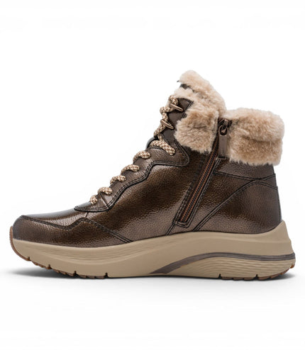 Tamaris Women’s Brown Warm Winter Waterproof Lace-up Ankle Boots - 26278-45