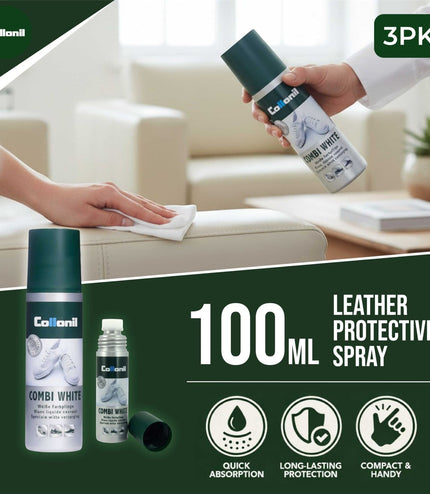 Collonil Combi White 100ml Leather & Textile Shoe Whitener, Protector & Waterproof Care