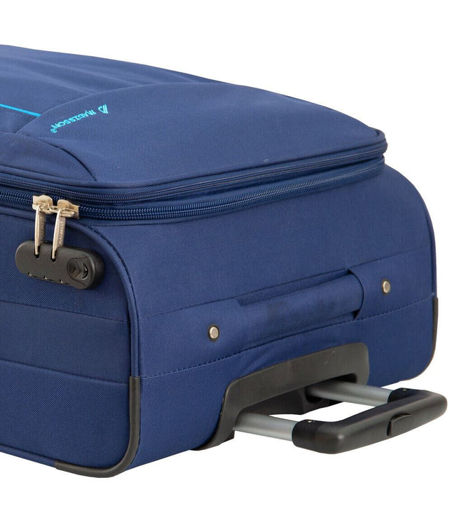 Clevedon Cabin Soft Shell Suitcase in Blue