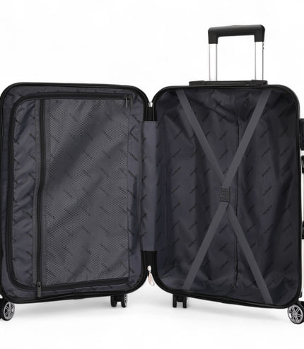 Calgary Cabin Hard Shell Suitcase in Cream White