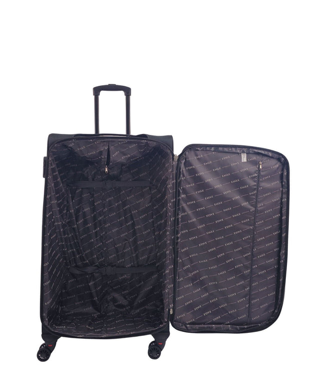 Arundel Large Soft Shell Suitcase in Black