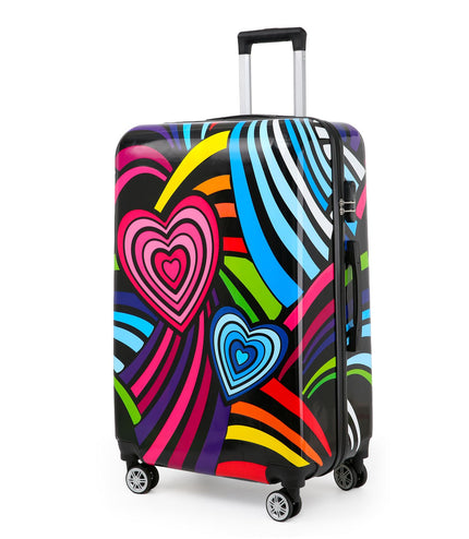 Congleton Large Hard Shell Suitcase in Hearts