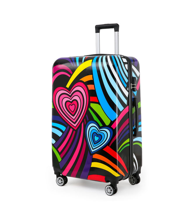 Congleton Large Hard Shell Suitcase in Hearts