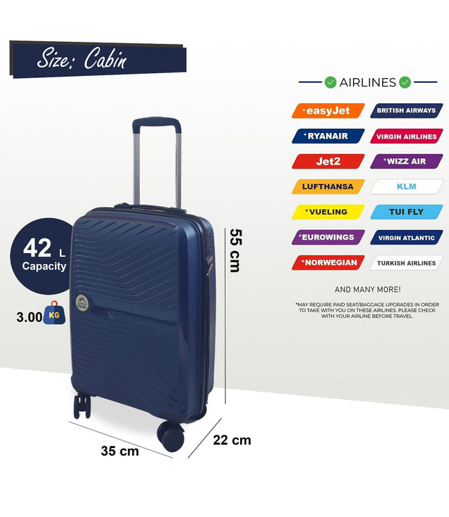 Acton Cabin Hard Shell Suitcase in Navy