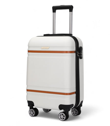 Calgary Cabin Hard Shell Suitcase in Cream White