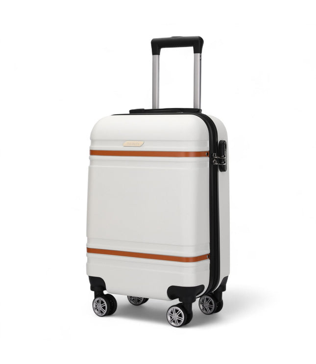 Calgary Cabin Hard Shell Suitcase in Cream White